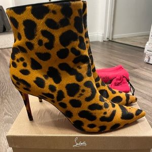 Louboutin Pony Hair Boots